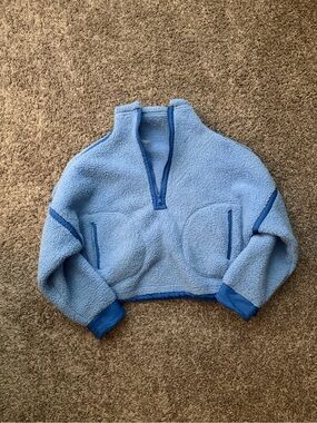 Light Blue altard state Sherpa half zip